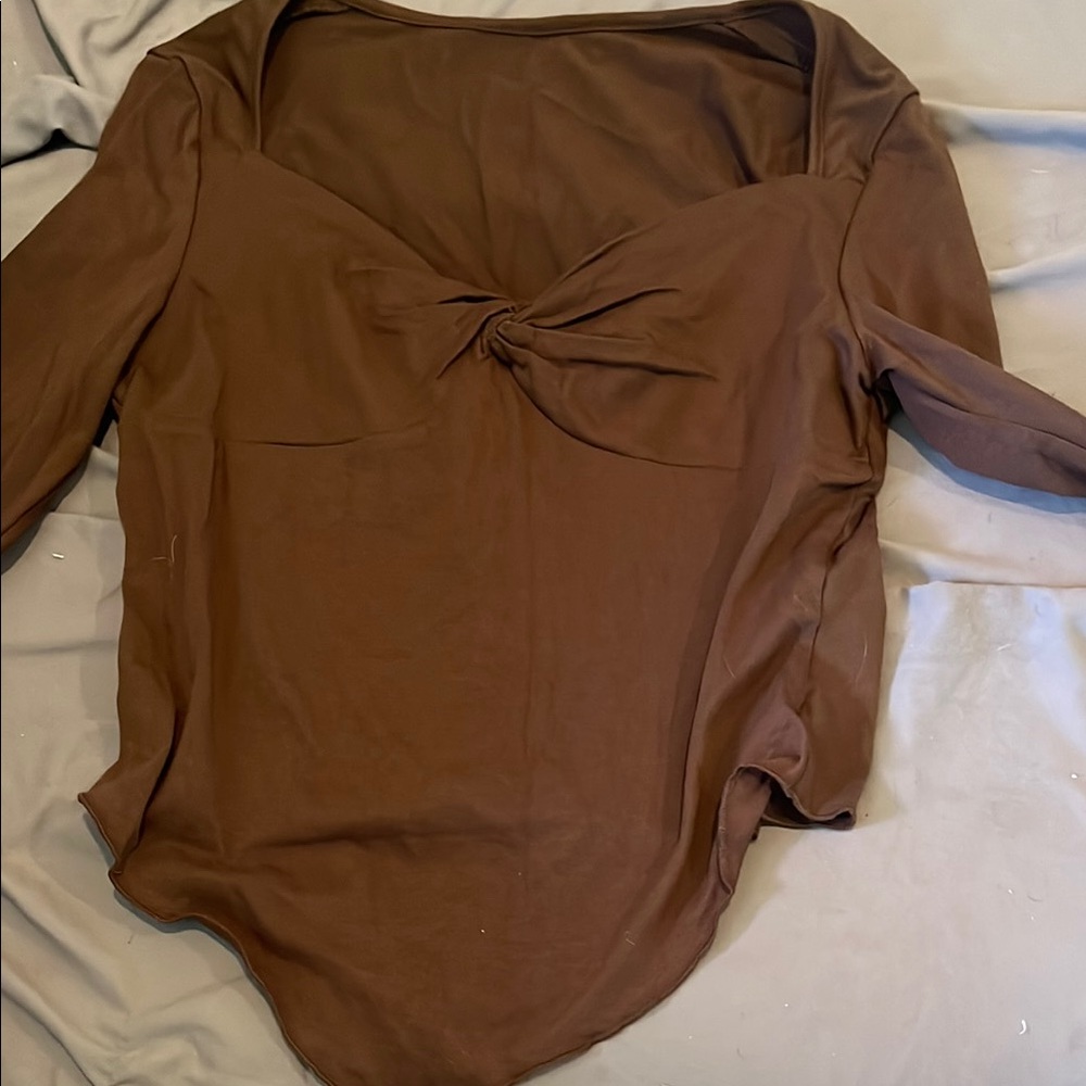 Elegant Brown Women's Top